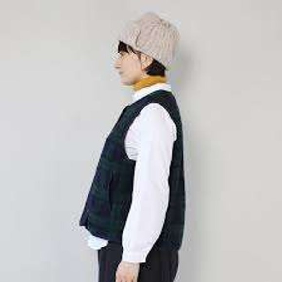 Talbots Jackets & Blazers - Talbots Woman Plaid Fleece Full Zip Vest Hooded Black Green Navy Check - Size 2X